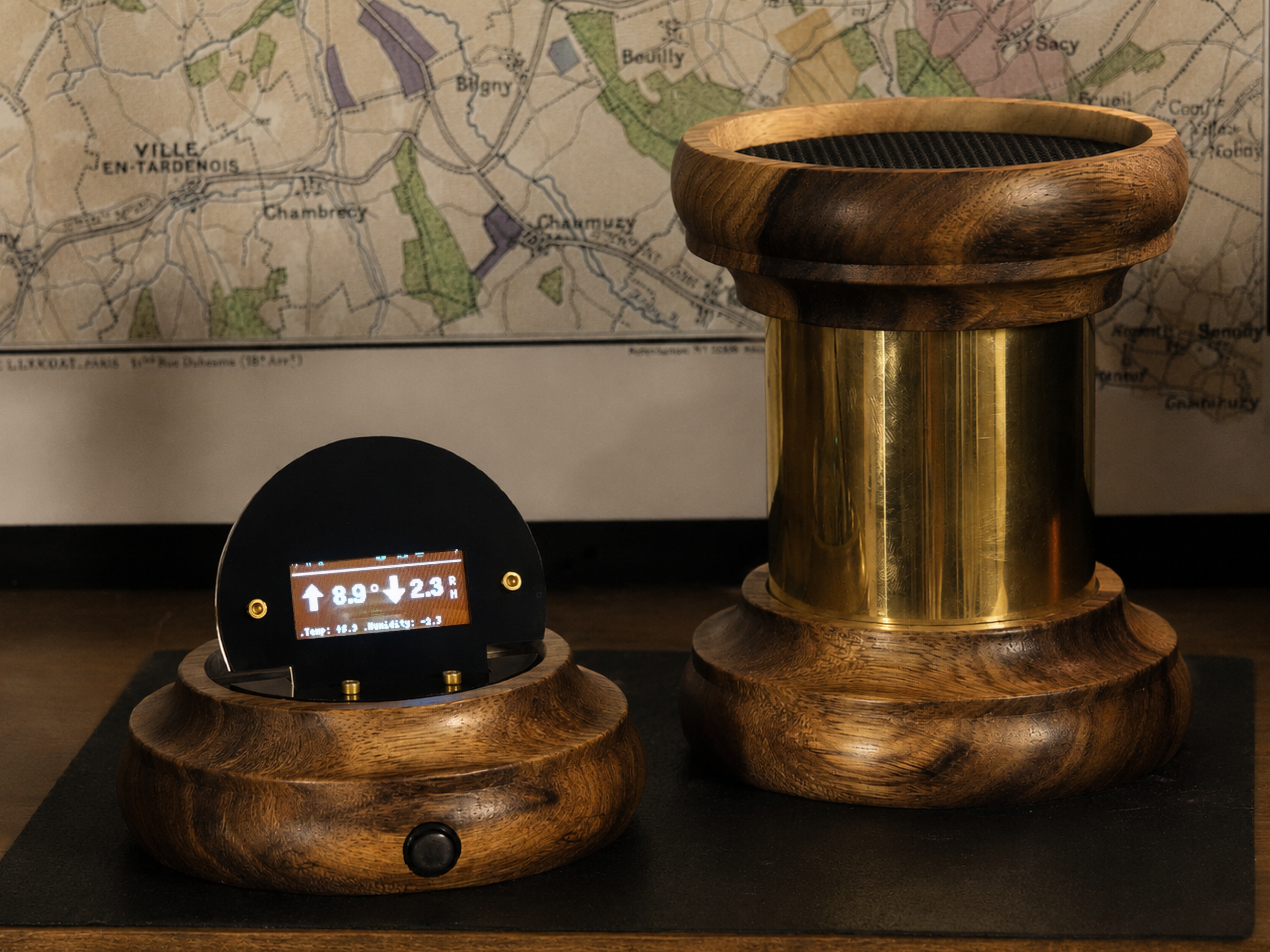 WineSentry - African Padauk with Brass