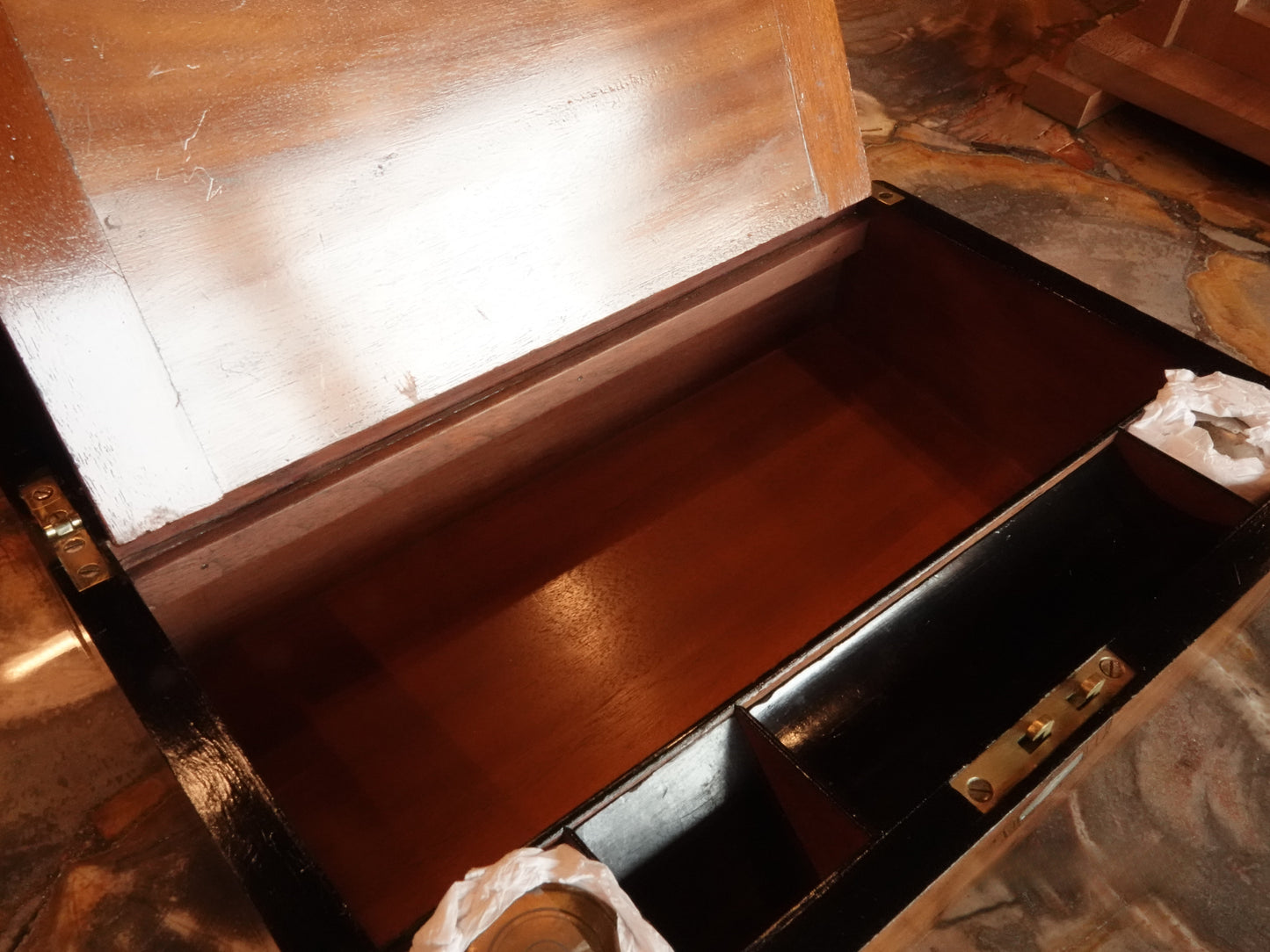 Late 1800s English Travel Writing Desk