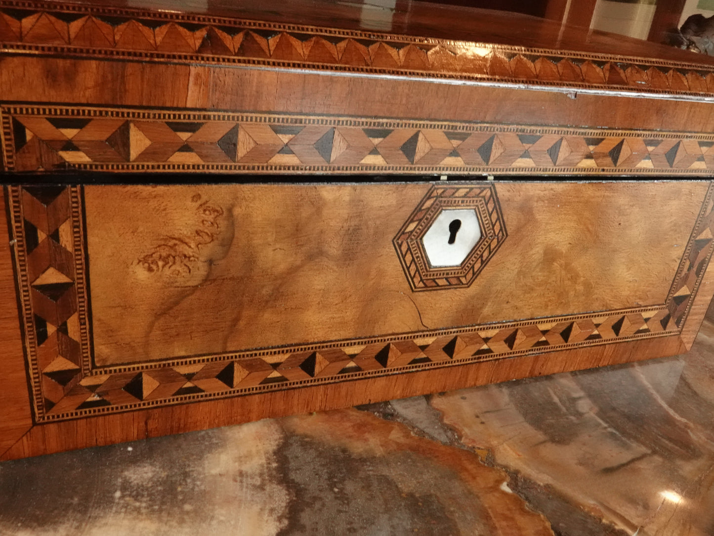 Late 1800s English Travel Writing Desk
