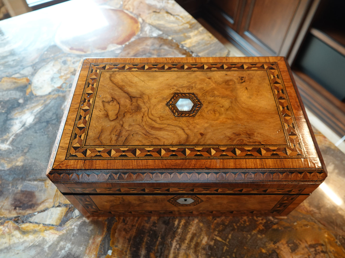 Late 1800s English Travel Writing Desk