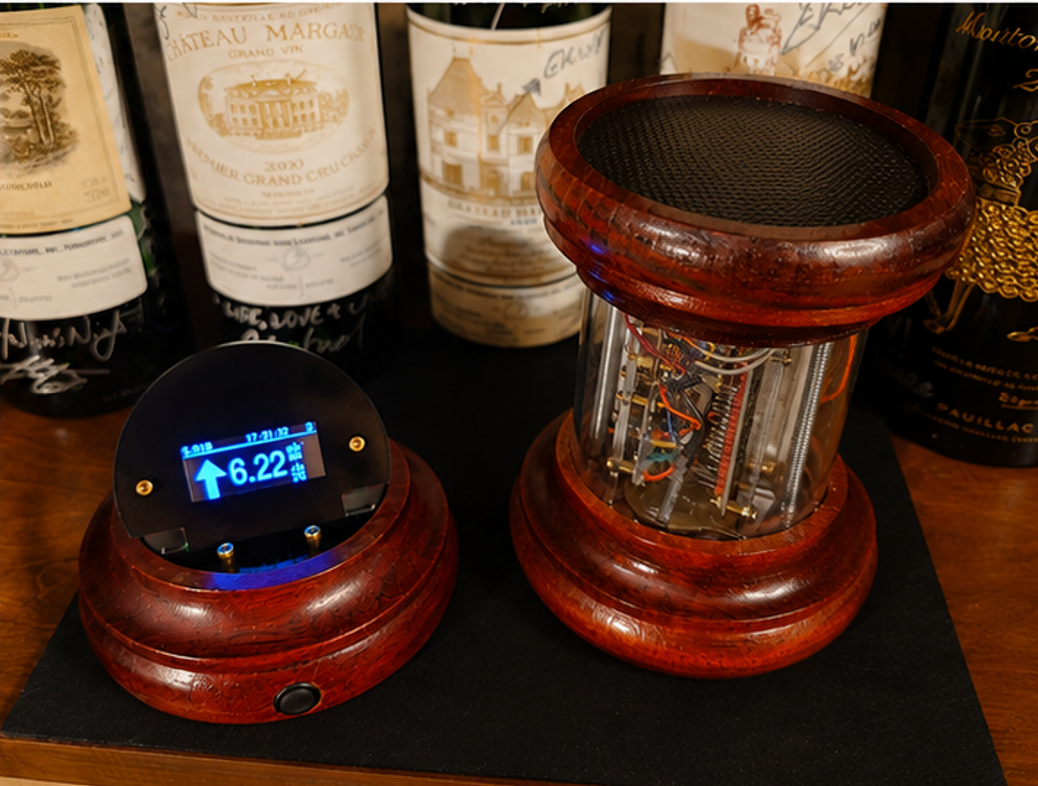 WineSentry - Purpleheart and Clear Acrylic