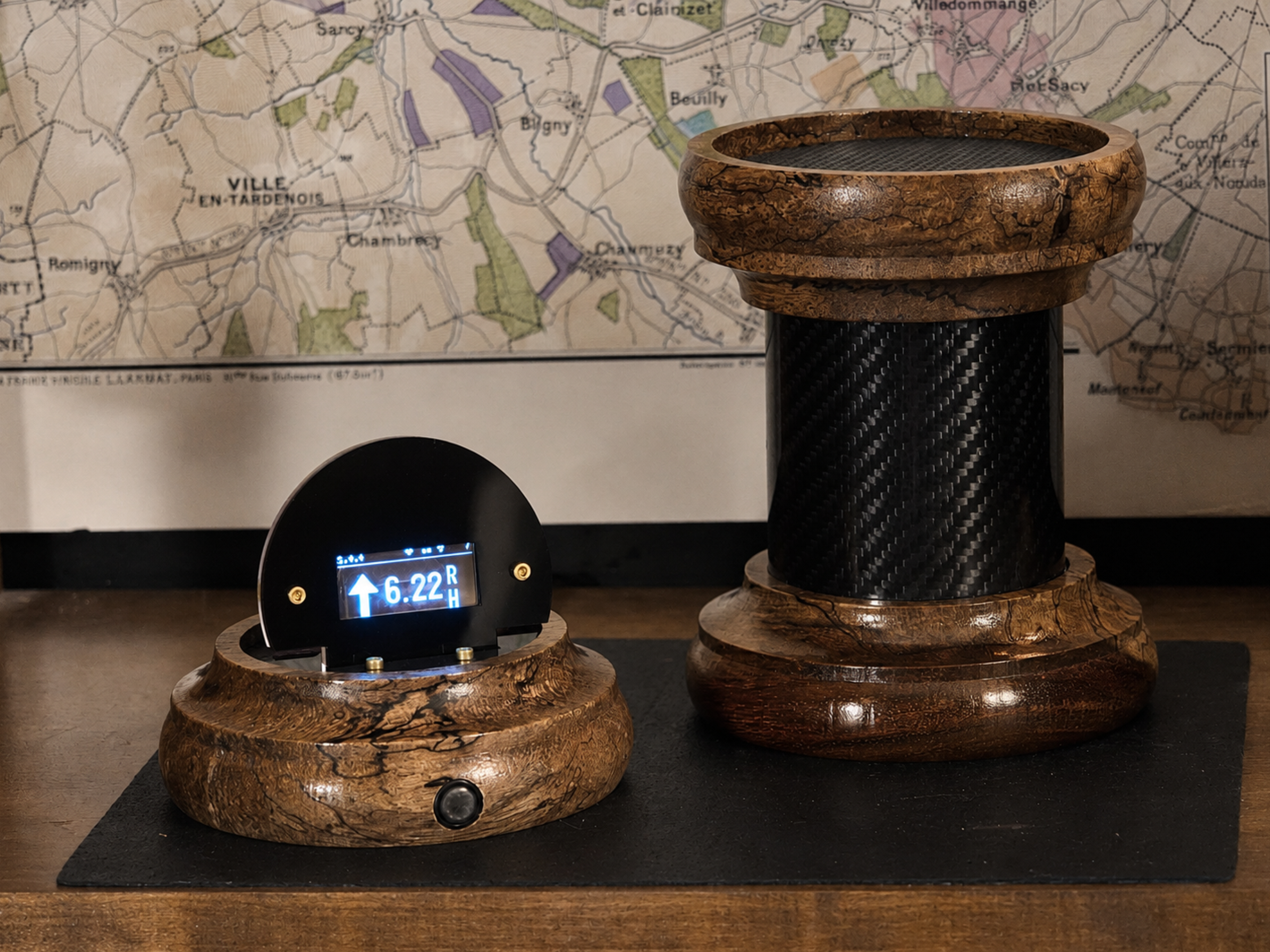 WineSentry - Spalted Jatoba with Carbon Fiber