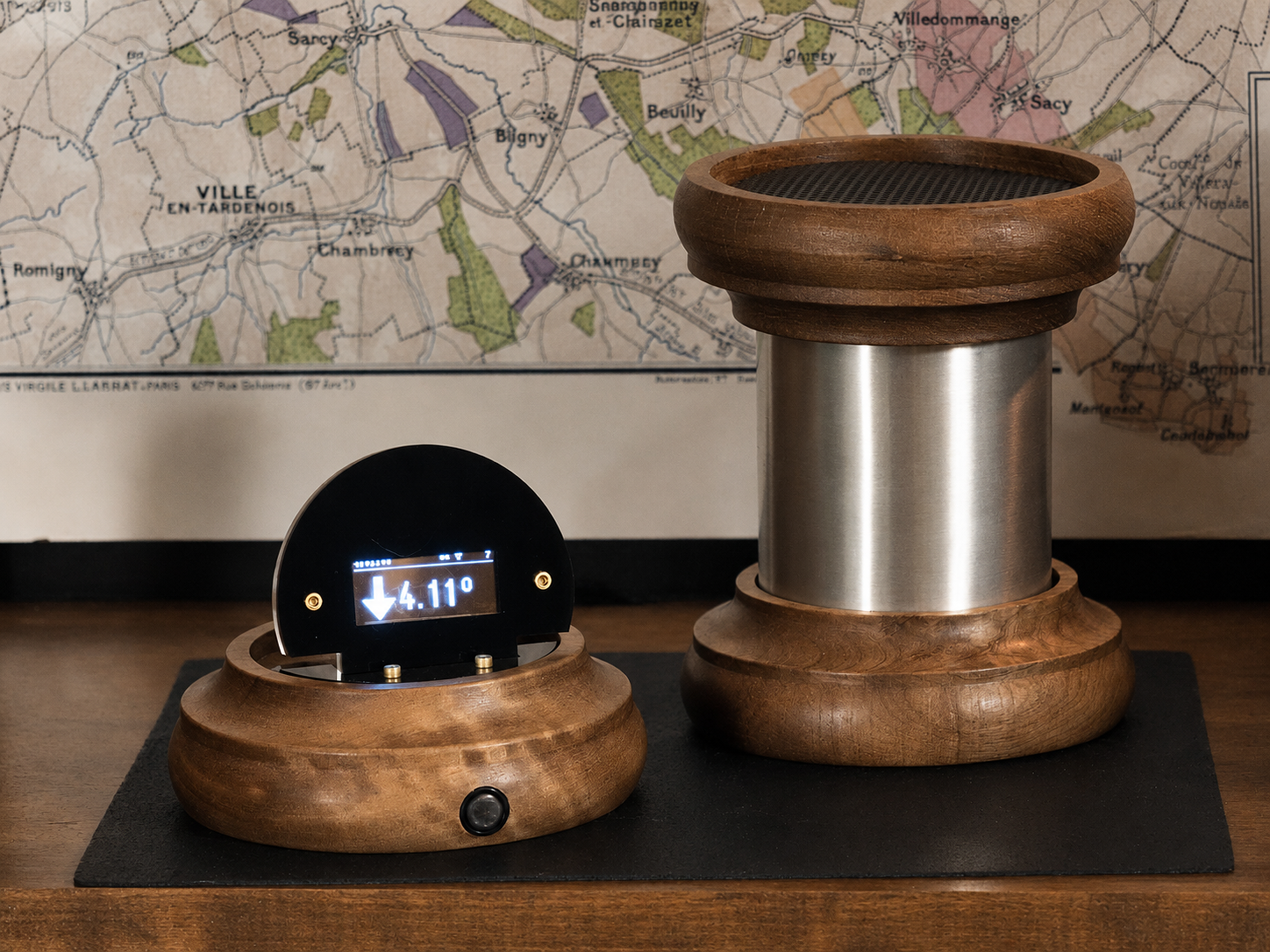 WineSentry - Asian Satinwood with Brushed Nickel