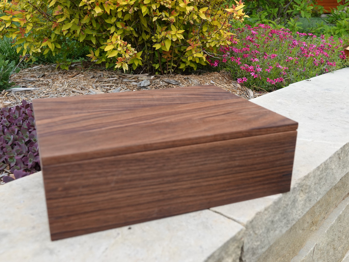 Wonderfully Straight forward Large Walnut Box from Walker Woodworking Maine
