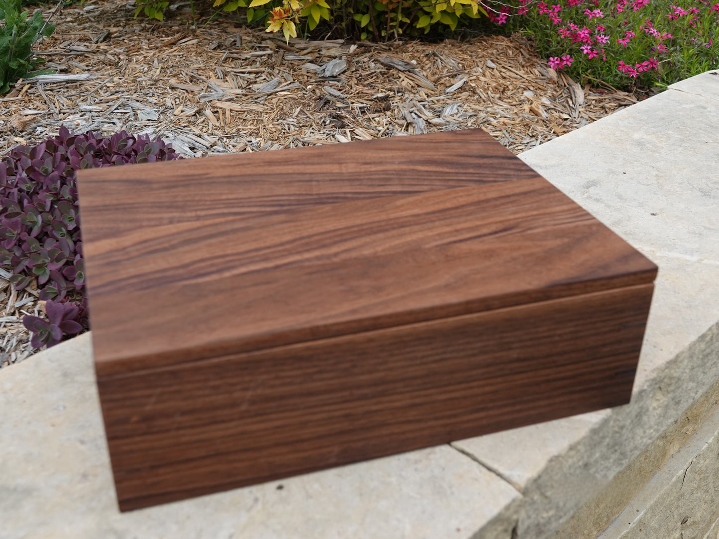 Wonderfully Straight forward Large Walnut Box from Walker Woodworking Maine