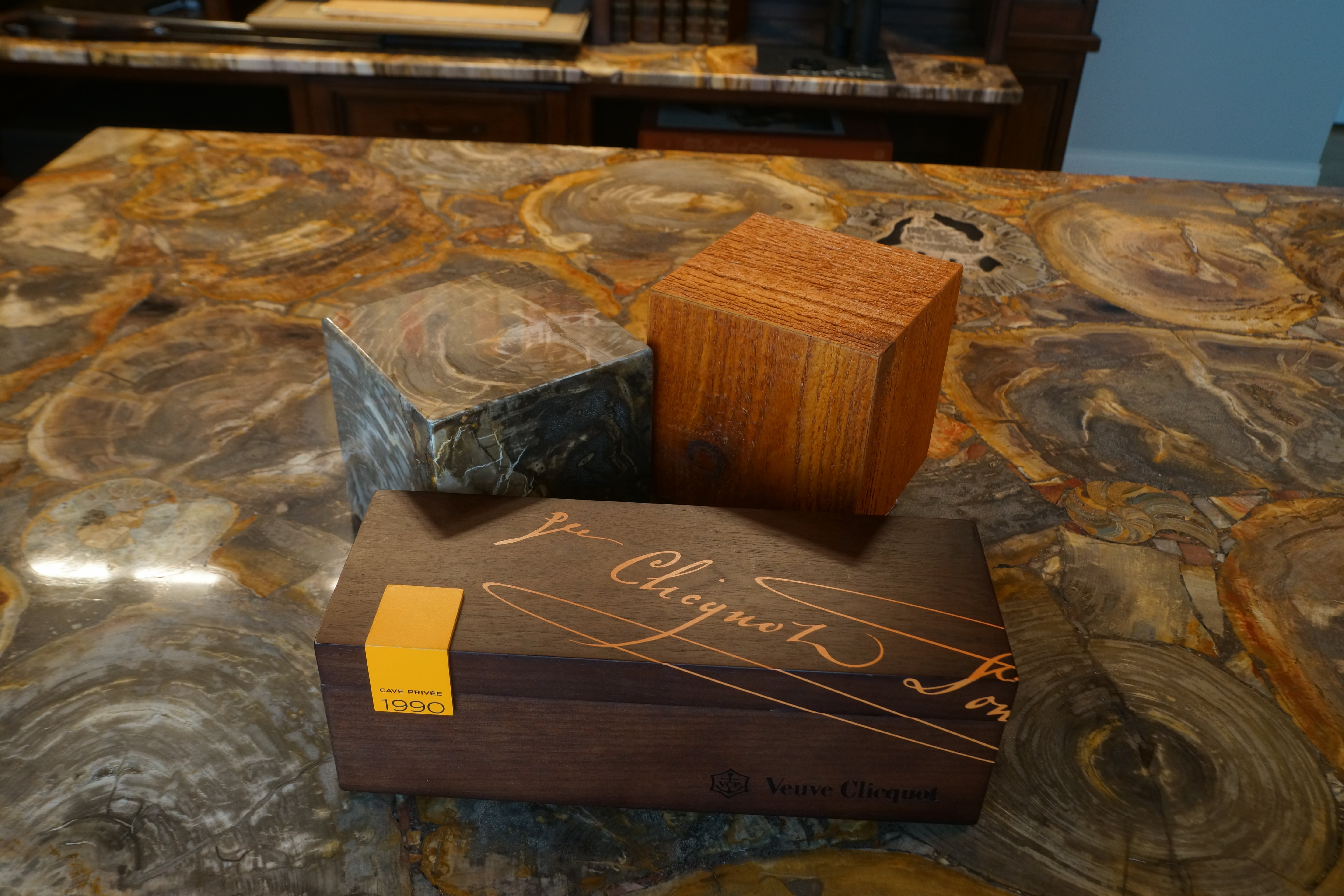 Beautiful 1990 Vintage Veuve Clicquot Champagne Box - LuxSense