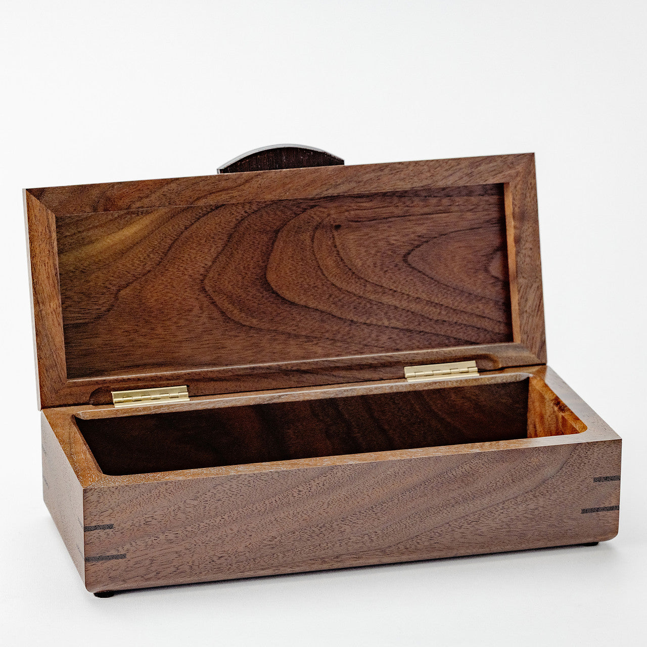 Beautiful Wood Storage Box with Intricate Inlay