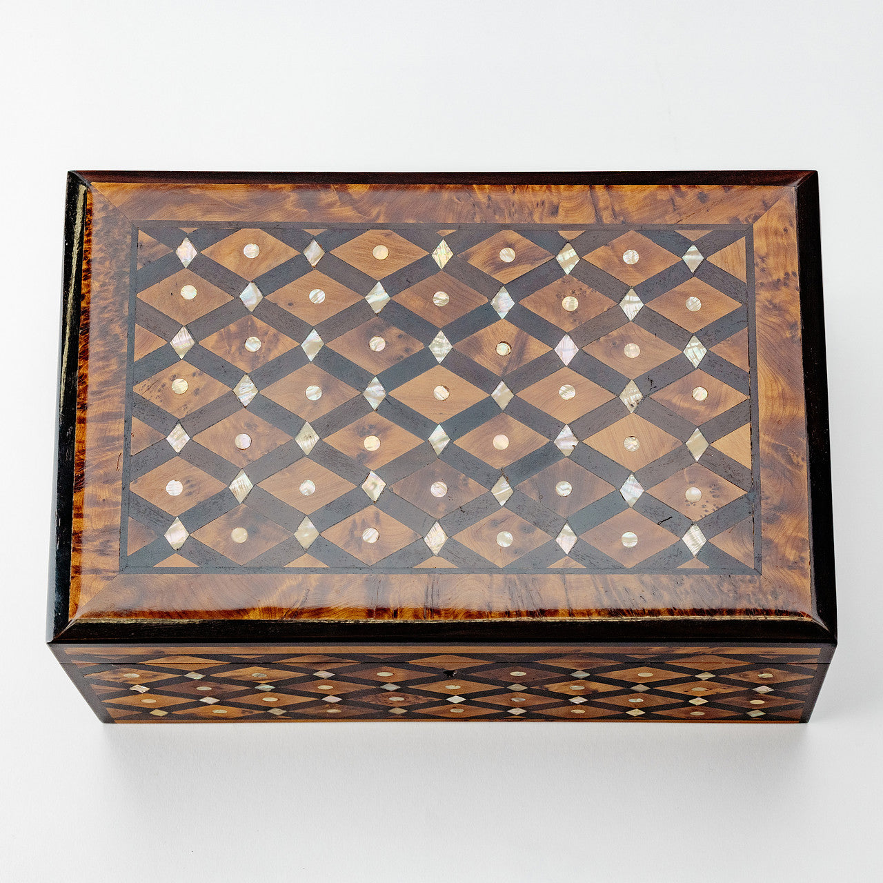 Large Handmade Burl Wood Jewelry Box