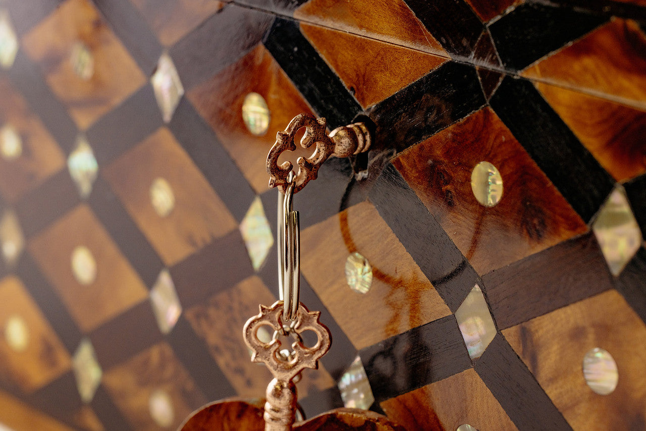 Large Handmade Burl Wood Jewelry Box