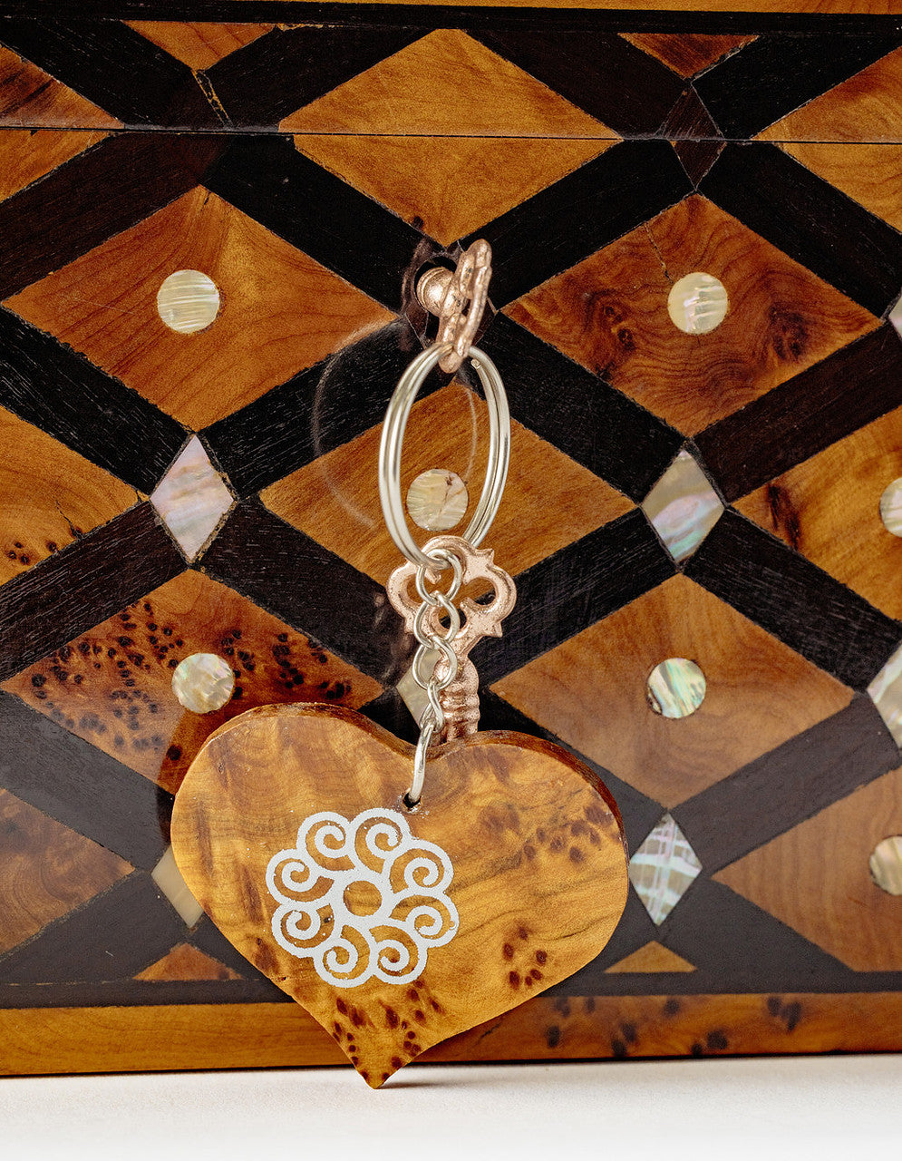 Large Handmade Burl Wood Jewelry Box