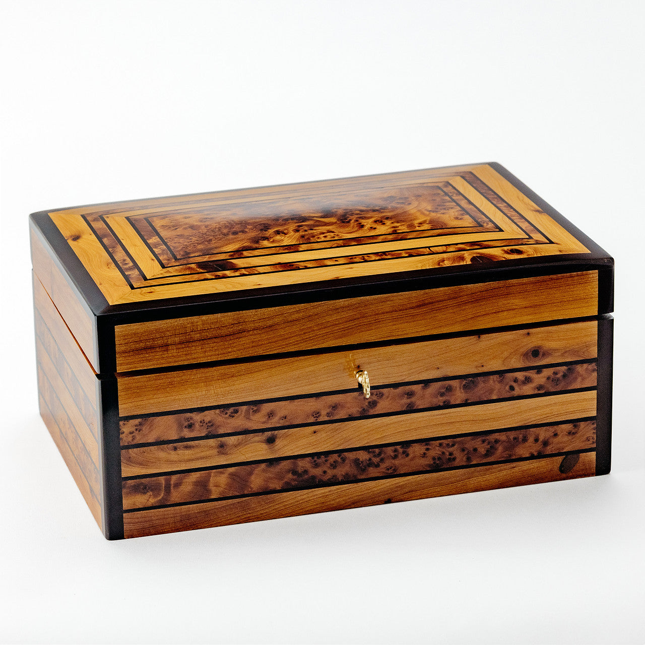 Handmade Solid Thuya Burl Wooden Box