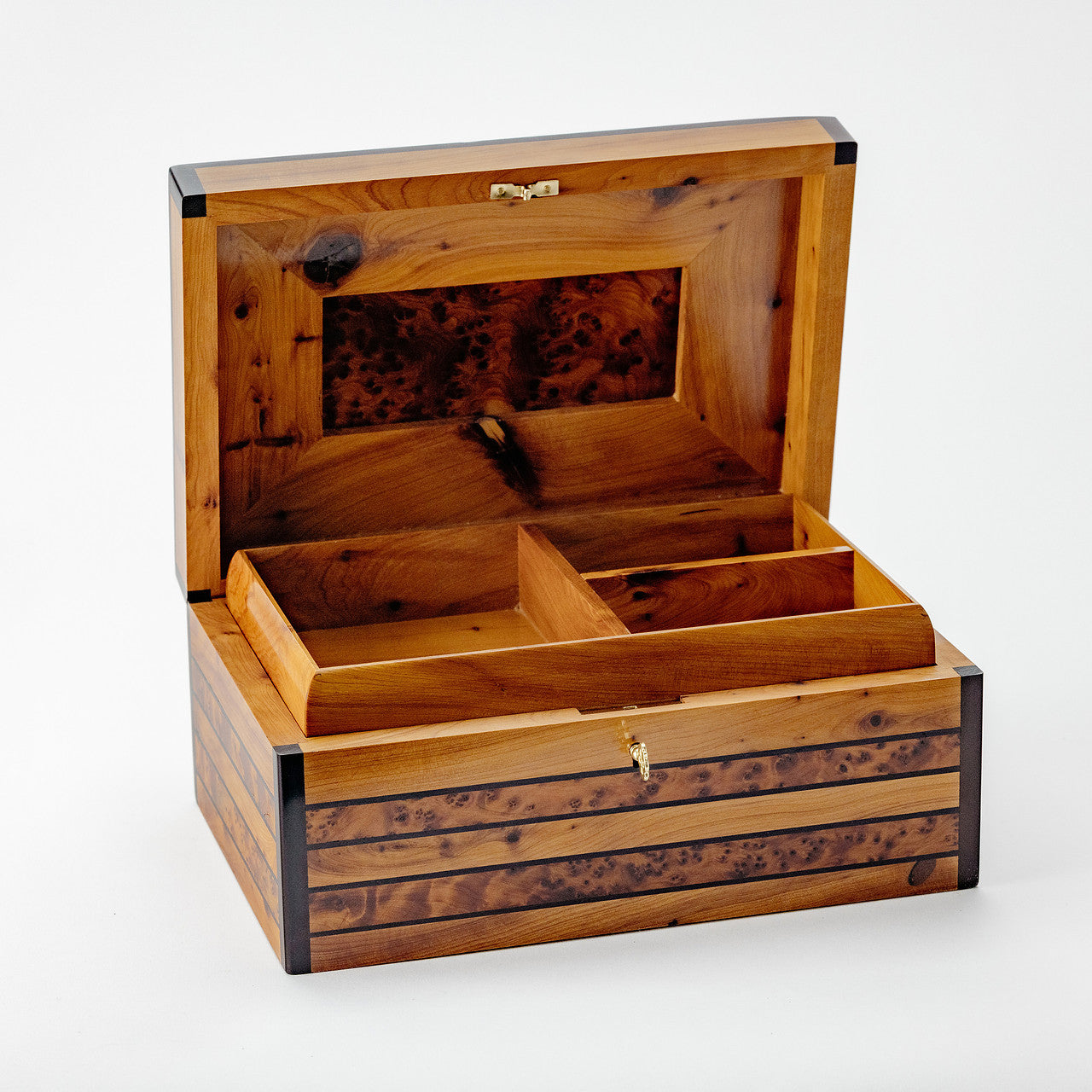 Handmade Solid Thuya Burl Wooden Box