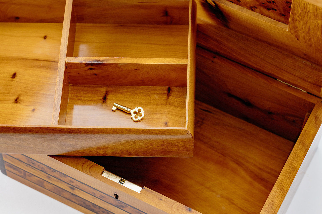 Handmade Solid Thuya Burl Wooden Box