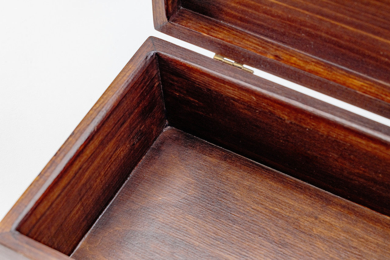 Rustic Handmade Box with Lichtenberg Figure Carvings