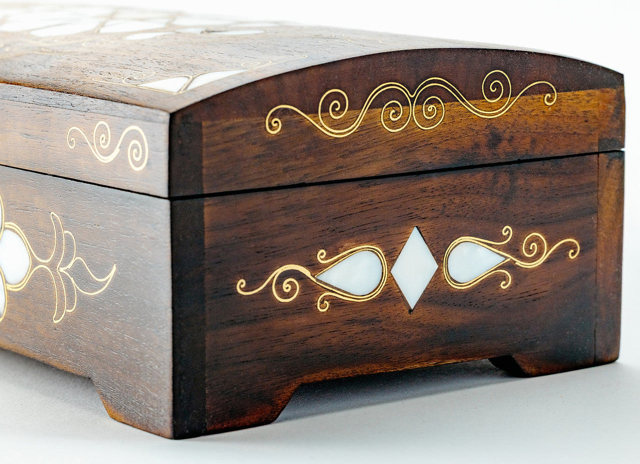 Handcrafted Inlaid Mother of Pearl Work of Art