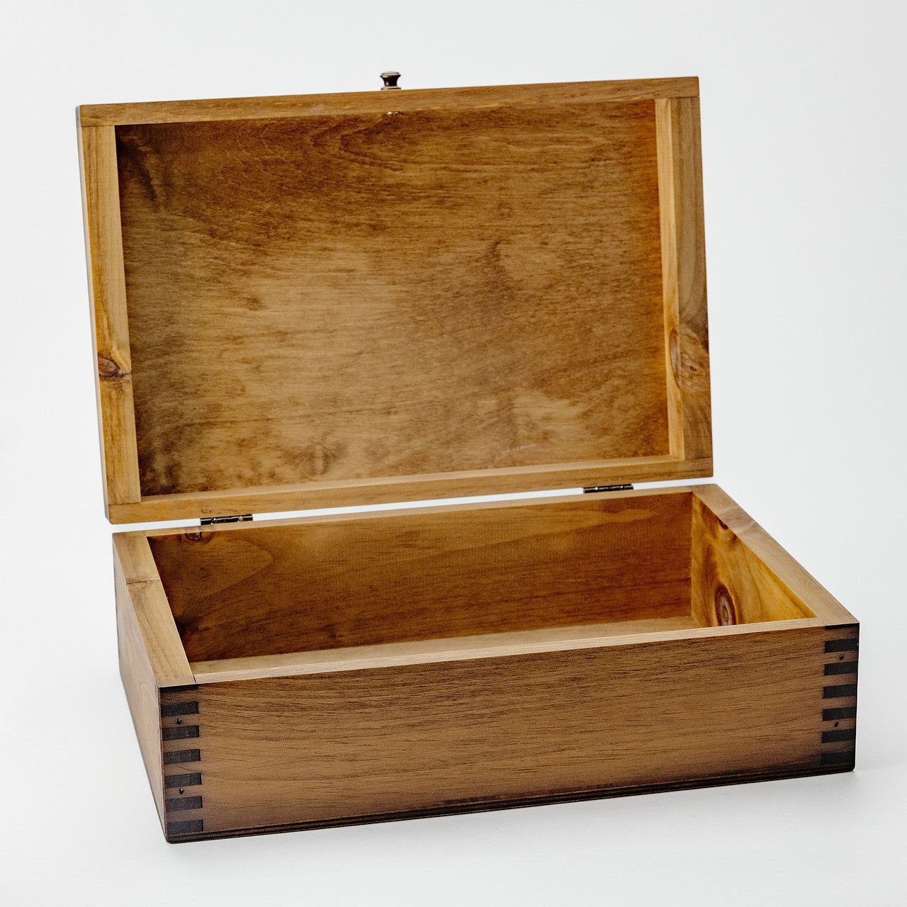 Rustic Blue Ocean Wave Wooden Box