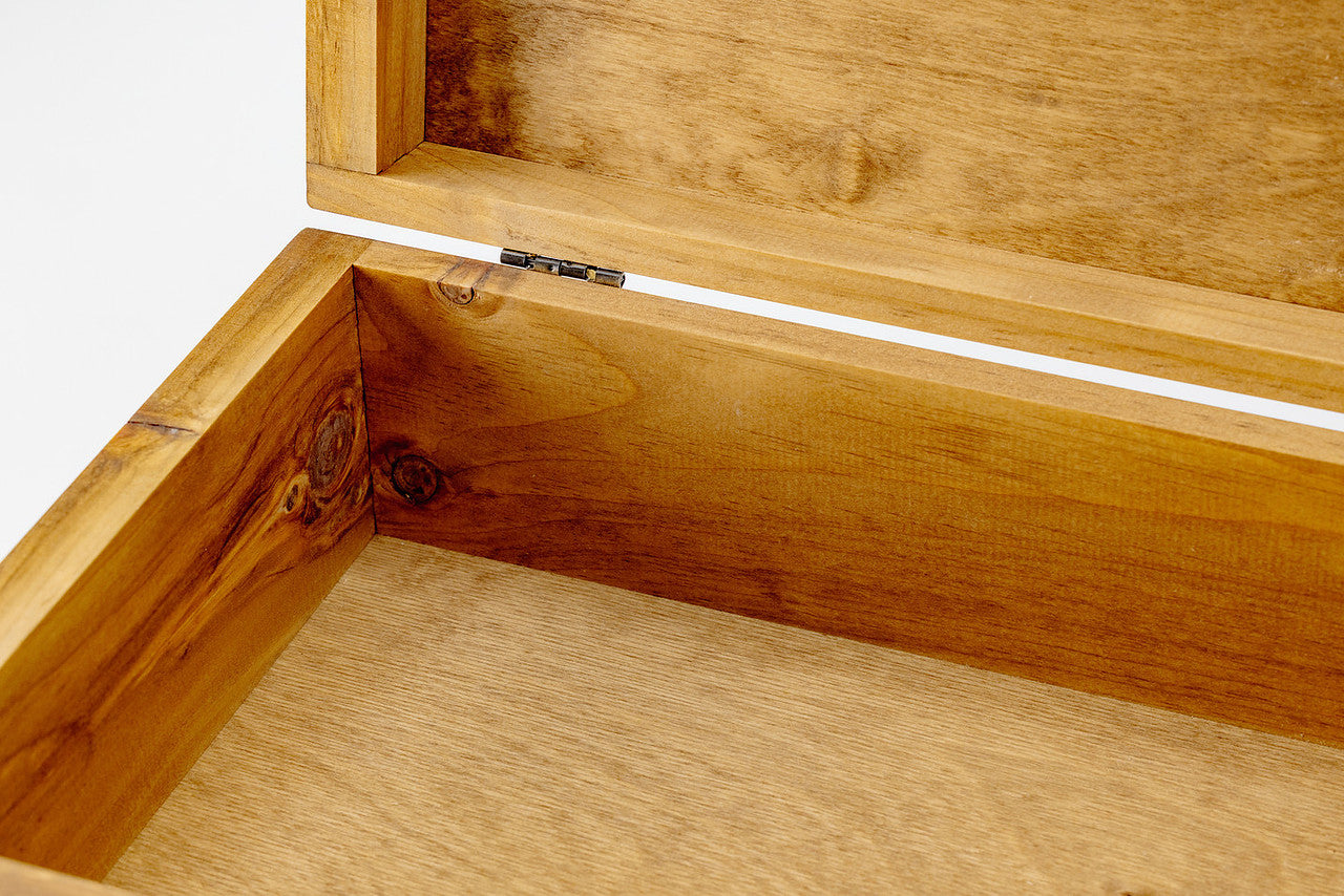 Rustic Blue Ocean Wave Wooden Box