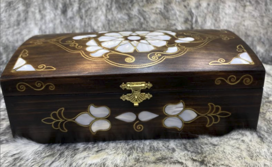 Handcrafted Inlaid Mother of Pearl Work of Art