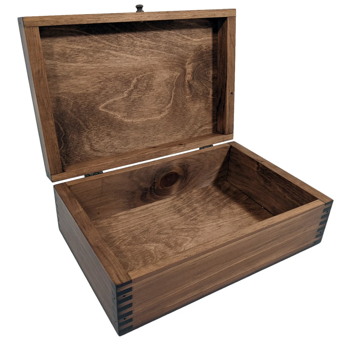 Rustic Blue Ocean Wave Wooden Box