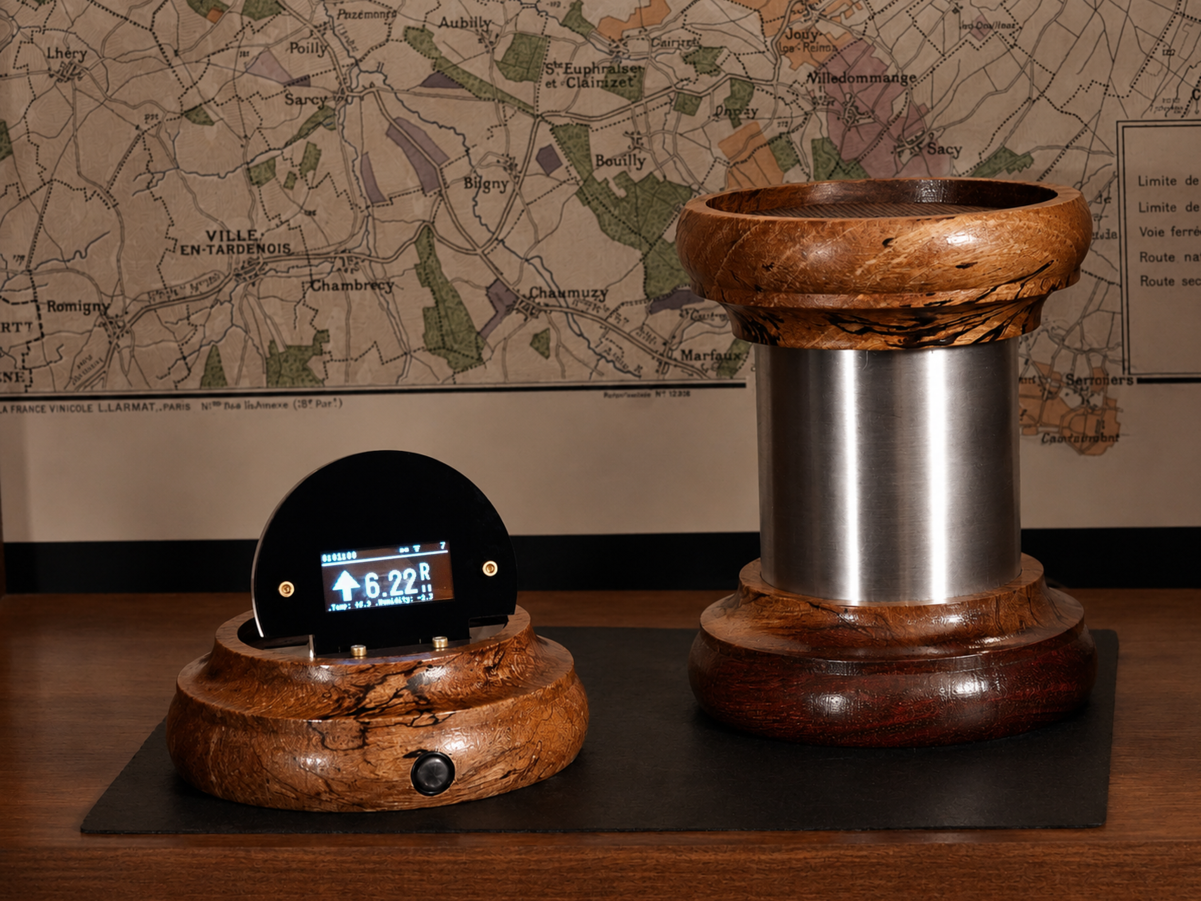 WineSentry - Spalted Jatoba with Brushed Nickel