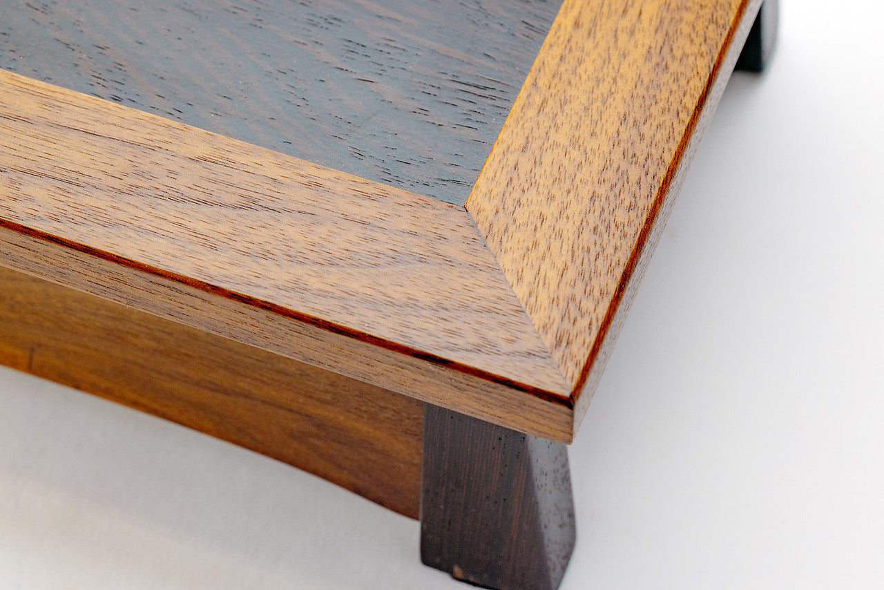 Walnut Unique Storage Box with removable jewelry tray